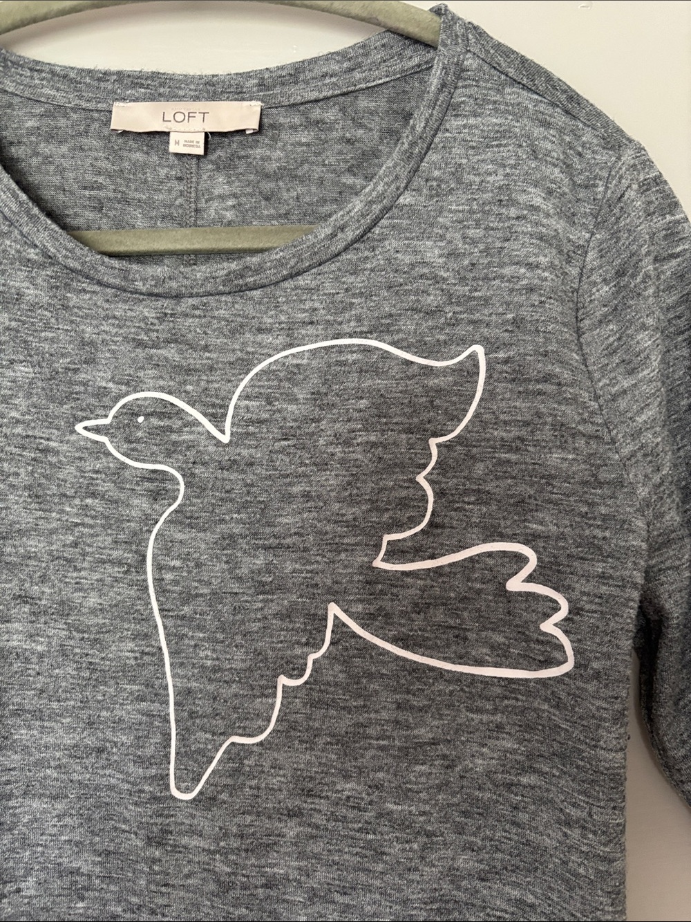 LOFT Dove Tshirt Gray Medium